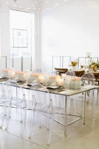 Modern and masculine corporate tabletop design