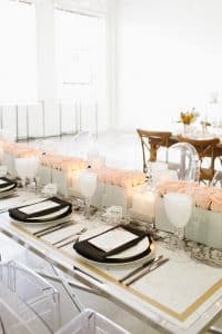 Modern and masculine corporate tabletop design