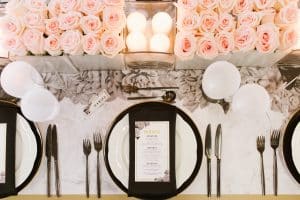 Modern and masculine corporate tabletop design