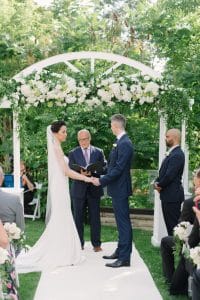 Chic White and Green Garden Wedding