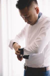 Modern and Graphic Wedding at Airship37