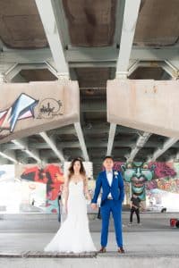 Modern and Graphic Wedding at Airship37