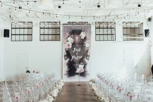 Modern and Graphic Wedding at Airship37