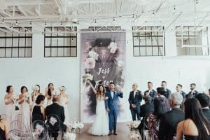 Modern and Graphic Wedding at Airship37