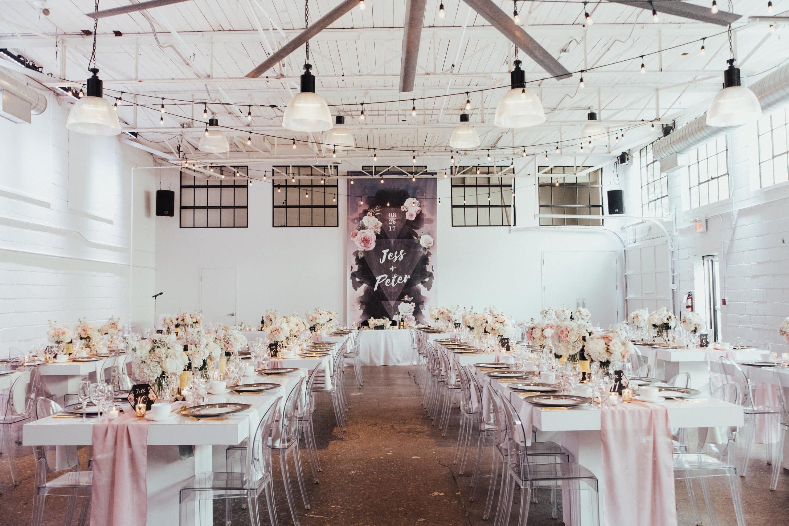 Modern and Graphic Wedding at Airship37