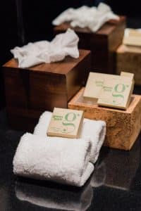 Bathroom toiletries at Azor Hotel in the Azores, Portugal.