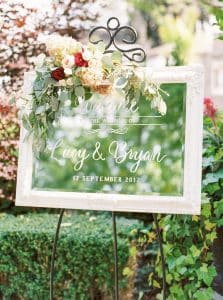 Modern red garden inspired wedding at Doctor's House