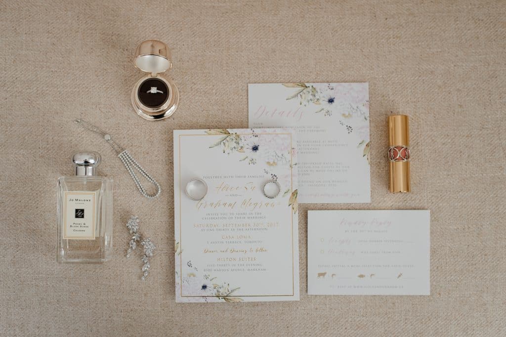 Beautiful Modern White and Blush Wedding in Toronto