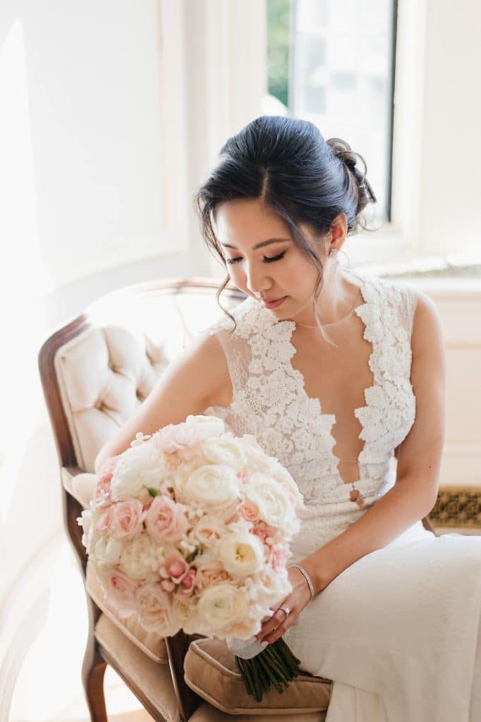 Beautiful Modern White and Blush Wedding in Toronto