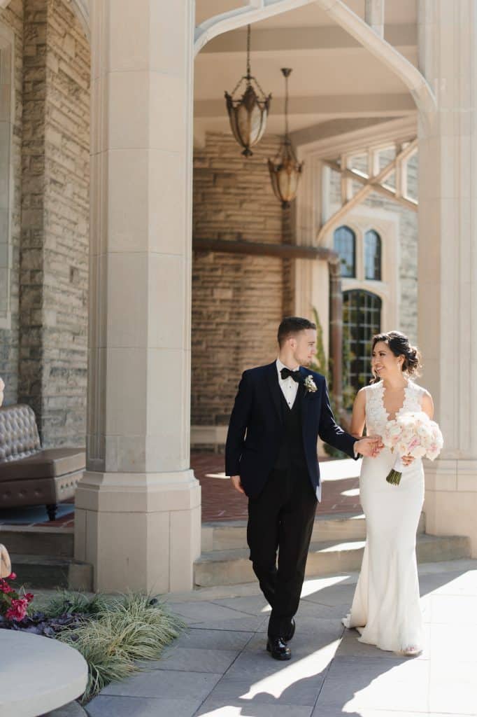 Beautiful Modern White and Blush Wedding in Toronto