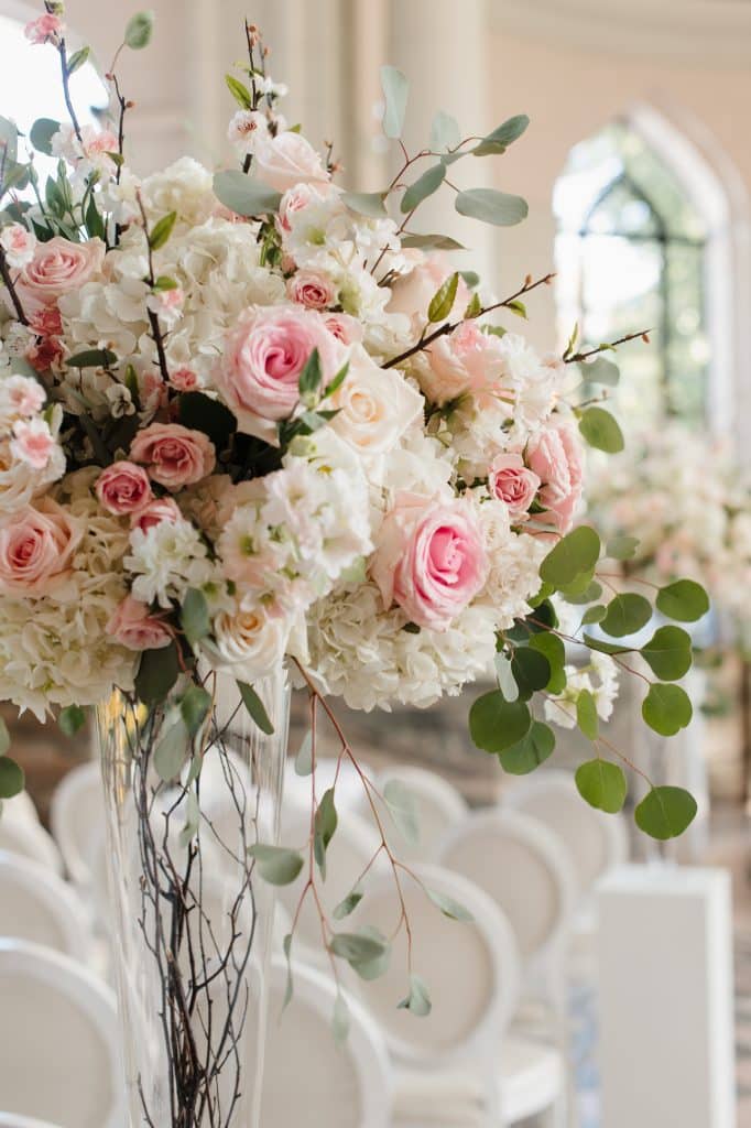 Beautiful Modern White and Blush Wedding at Casa Loma