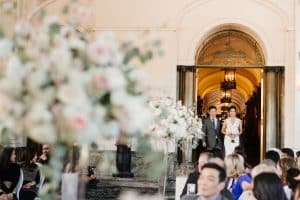 Beautiful Modern White and Blush Wedding at Casa Loma