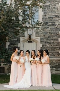 Beautiful Modern White and Blush Wedding in Toronto