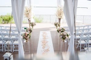 Romantic blush wedding at Palais Royale
