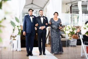 Romantic blush wedding at Palais Royale