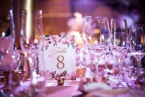 Romantic blush wedding at Palais Royale