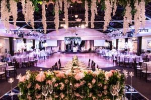Romantic blush wedding at Palais Royale