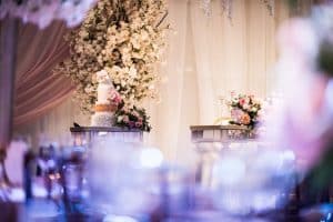 Romantic blush wedding at Palais Royale