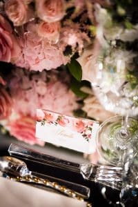 Romantic blush wedding at Palais Royale