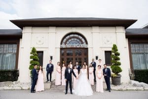 Romantic blush wedding at Palais Royale