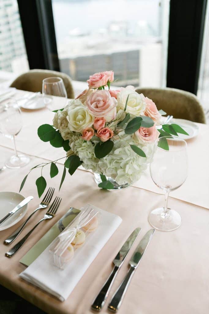 Romantic Blush Wedding at Canoe Restaurant