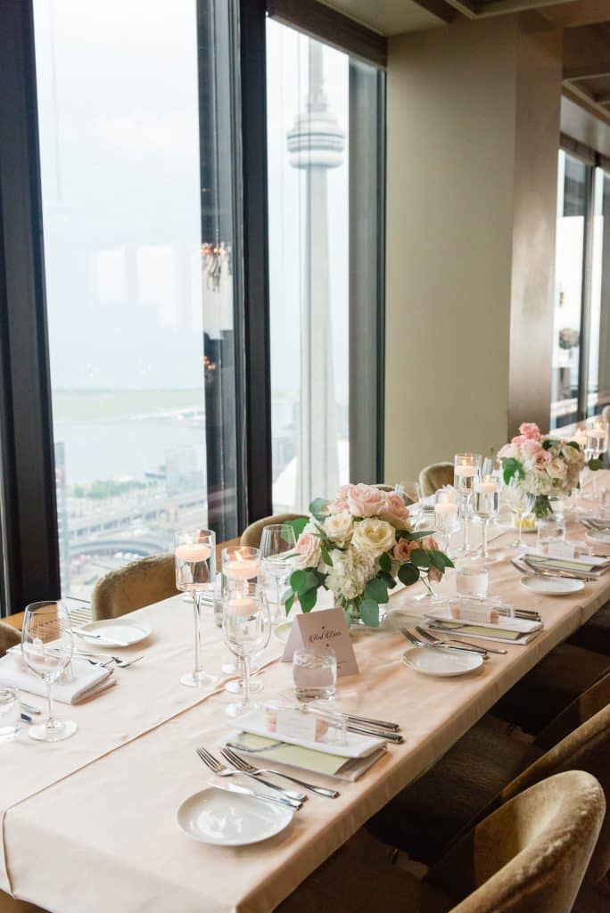 Romantic Blush Wedding at Canoe Restaurant