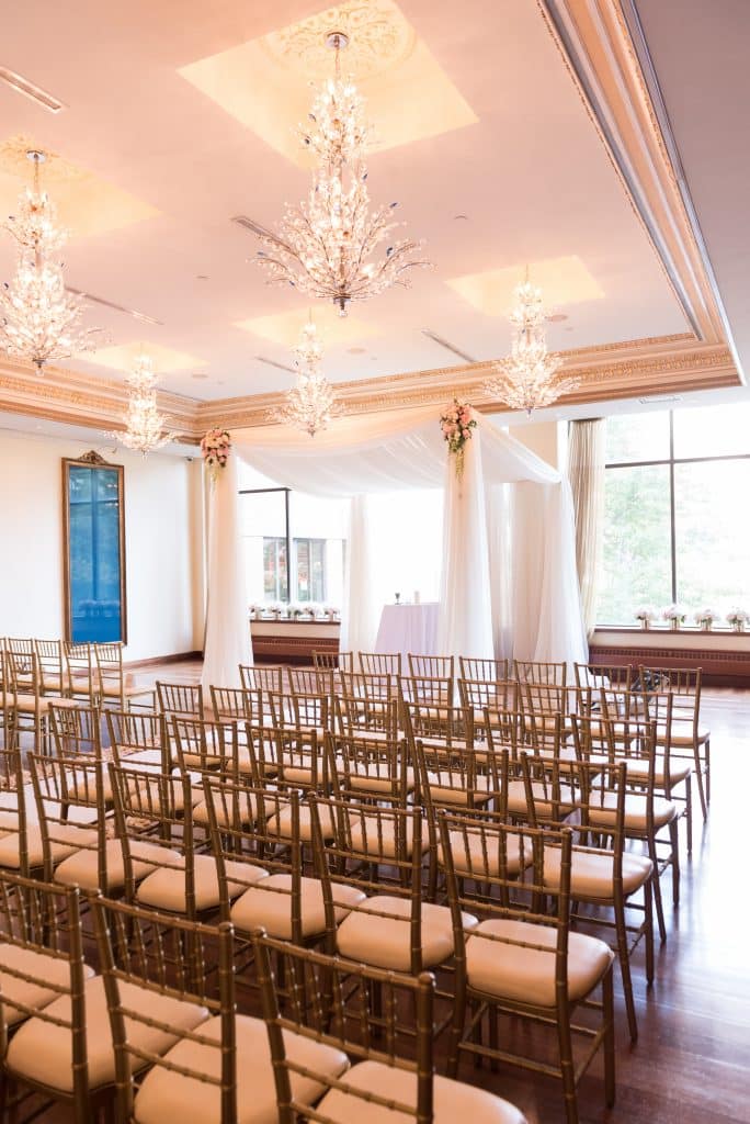 Elegant wedding with two brides at Rosewater Room