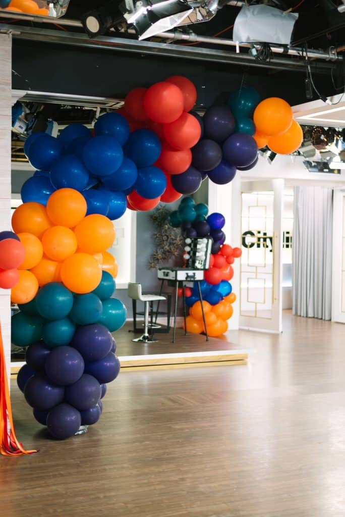 Balloon installation spill - Cityline Prom Special Party Planning tips with Rebecca Chan Weddings and Events. and Tracy Moore