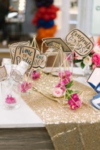 Custom grad selfie props - Cityline Prom Special Party Planning tips with Rebecca Chan Weddings and Events. and Tracy Moore