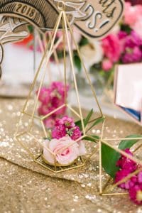 Geo shapes with floral - Cityline Prom Special Party Planning tips with Rebecca Chan Weddings and Events. and Tracy Moore