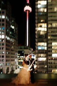 Sparklers at a Modern Malaparte Wedding in Toronto