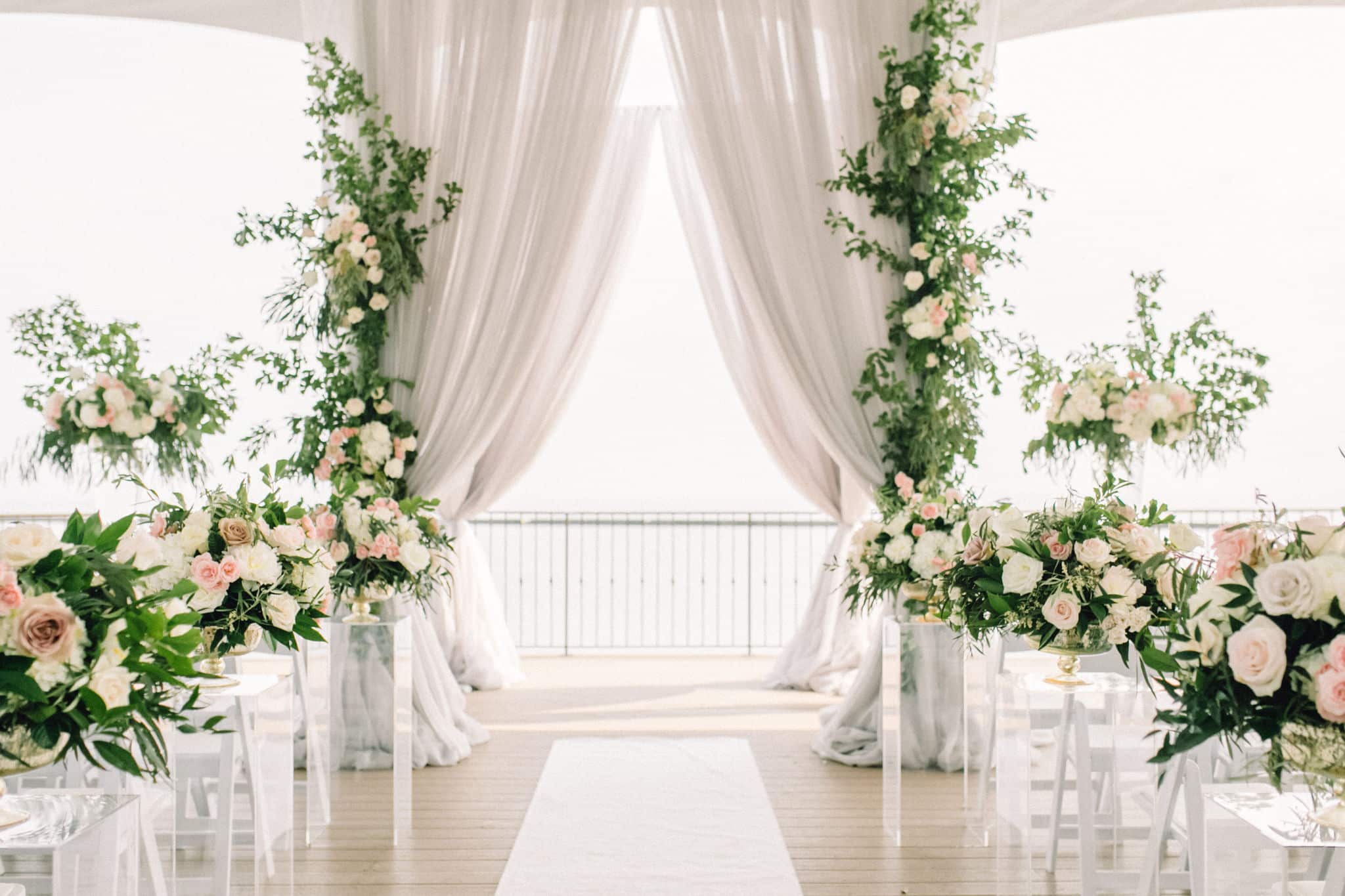 Indoor garden wedding at Palais Royale