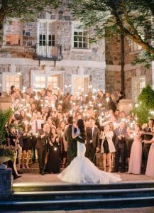Sparkler first dance at Graydon Hall Manor
