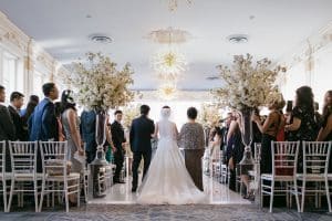 Stunning blush and lavender wedding at King Edward Hotel's Crystal Ballroom