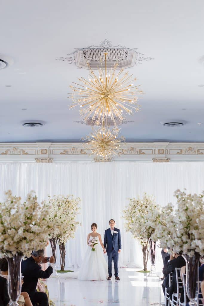 Stunning blush and lavender wedding at King Edward Hotel's Crystal Ballroom