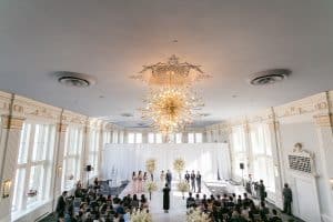 Stunning blush and lavender wedding at King Edward Hotel's Crystal Ballroom