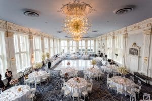 Stunning blush and lavender wedding at King Edward Hotel's Crystal Ballroom