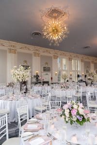 Stunning blush and lavender wedding at King Edward Hotel's Crystal Ballroom