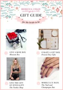 2018 Holiday Gift Guide for the bride-to-be