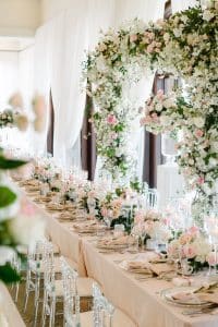 Luxurious blush garden wedding at Eagles Nest Golf Course