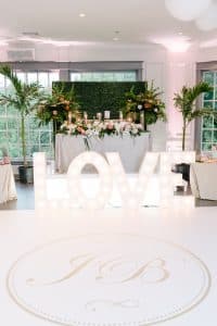 Head Table - Epic Coachella Inspired Wedding Reception at Doctor's House