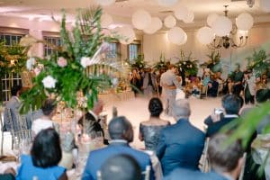 First dance with smoke - Epic Coachella Inspired Wedding Reception at Doctor's House