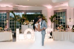 First dance with smoke - Epic Coachella Inspired Wedding Reception at Doctor's House