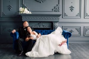 Modern wedding photoshoot at Mint Room Studios