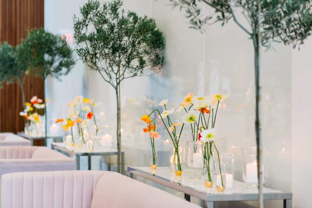 Whimsical and Mediterranean spring decor - Eventsource Industry Bash at Ricarda's