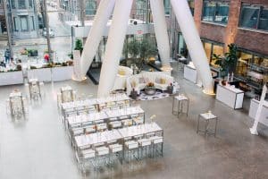 Whimsical and Mediterranean spring decor - Eventsource Industry Bash at Ricarda's
