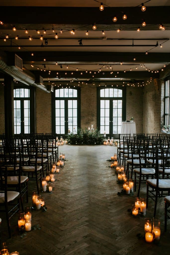 Storys building rustic wedding reception