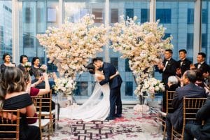 Cherry blossom wedding at Shangri-La Hotel Toronto