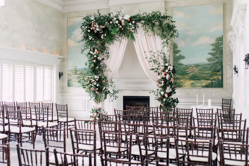 Indoor ceremony at Graydon Hall Manor