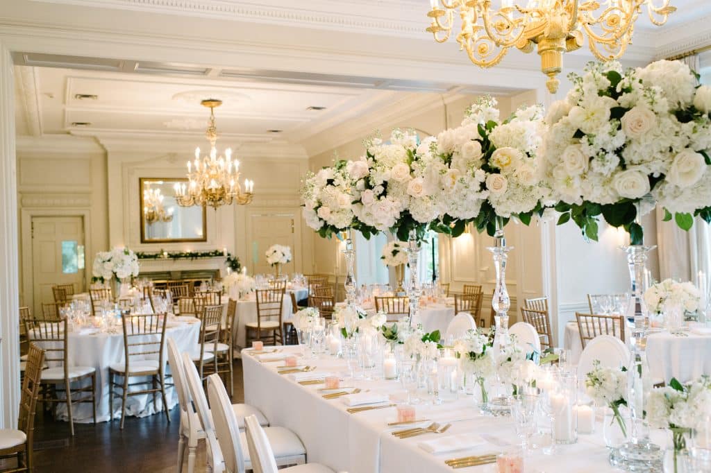 White wedding at Graydon Hall Manor